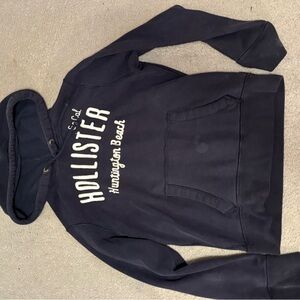 Hollister Navy Blue Hoodie Sweater
